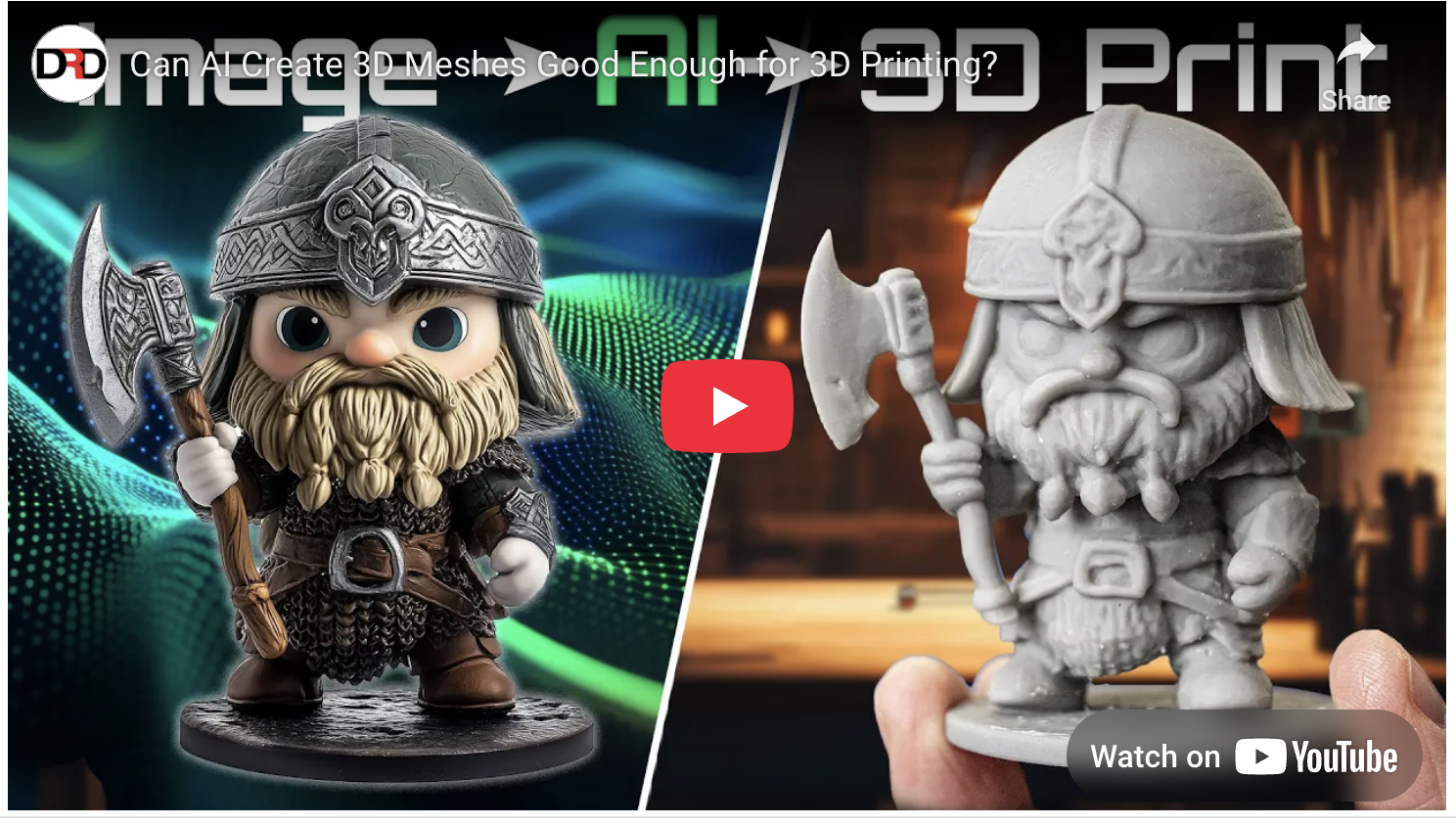 Can AI Create 3D Meshes Good Enough for 3D Printing?