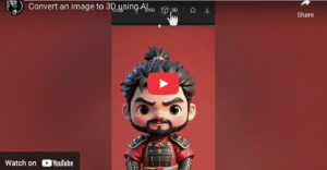 Convert an image to 3D using Ai