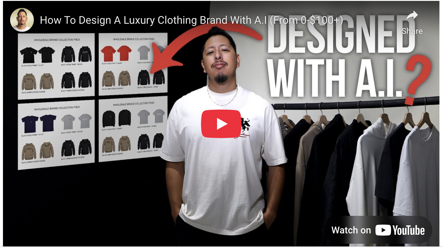 How To Design A Luxury Clothing Brand With A.I (From 0-$100+)